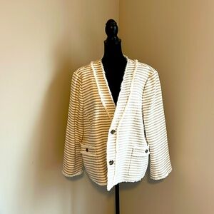 Ann Taylor cream and tan blazer, tags still